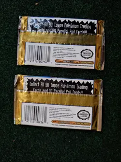 2 Pokemon Topps Trading Cards TV Animation Edition: Series 1 Factory Sealed gree - Image 2
