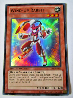 Yugioh! Wind-Up Rabbit Ct09-En010 Super Rare Limited Light Play!! - Image 1
