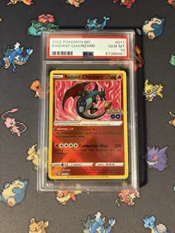 Pokemon Cards Radiant Charizard 011/078 Pokemon Go - PSA 10 GEM MINT - Image 1