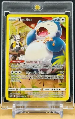 Pokemon TCG Snorlax TG10/TG30 Full Art Lost Origin Trainer Gallery Holo - Image 1