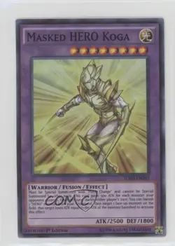 HERO Koga 1st Ed. YuGiOh Strike Structure Deck #SDHS-EN042 - Image 1