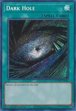 BLMR-EN086 Dark Hole 1st Edition Secret Rare Near Mint YuGiOh Card TCG - Image 1