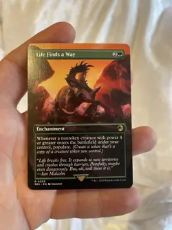 Life Finds a Way (Borderless) MTG Jurassic World Collection (REX) Rare NM - Image 3