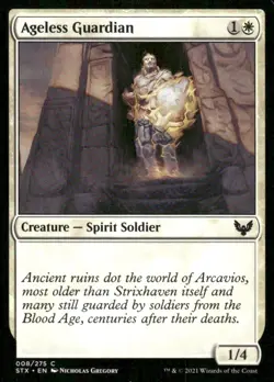 Ageless Guardian 008/275 Strixhaven School of Mages MTG Magic the Gathering card - Image 1