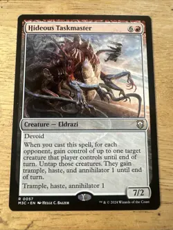 Hideous Taskmaster #57 | Near Mint | Modern Horizons 3 Commander Magic MTG - Image 1