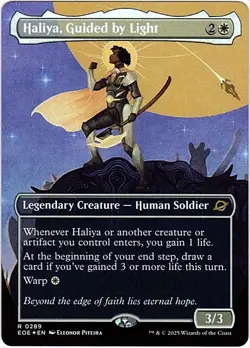 MTG Edge Of Eternities Haliya, Guided by Light Borderless Foil (Rare) - Image 2