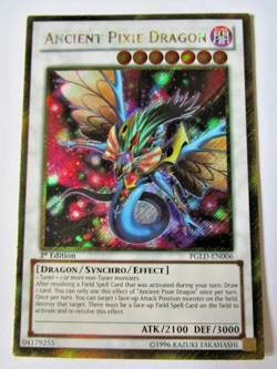 Yugioh! Ancient Pixie Dragon Pgld-En006 1st Ed Heavy Play!! - Image 1