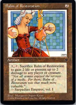 Balm of Restoration [Fallen Empires] Magic MTG 1994 Rare Never Played - Image 1