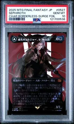 PSA 10 Sephiroth, Fabled SOLDIER 0527 Surge Foil Final Fantasy MTG Japanese - Image 1