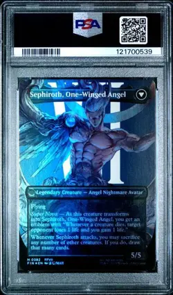 PSA 10 GEM MINT Sephiroth, Fabled SOLDIER 0382 Borderless Foil Final Fantasy MTG - Image 2
