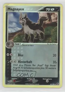 Mightyena German Reverse Foil Pokemon EX Ruby & Sapphire #42 2003 - Image 1