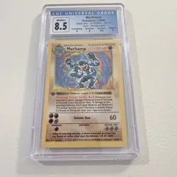 Pokemon 1999 1st Edition Machamp - Base Set SHADOWLESS 008/102 Holo 8.5 CGC - Image 1