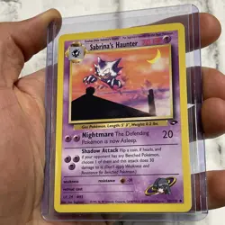 Pokemon Card - Gym Challenge 55/132 - SABRINA'S HAUNTER (uncommon) LP/NM Vintage - Image 2
