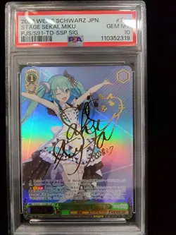 Weiss Schwarz Hatsune Miku SSP PSA10 1st Edition Rare Card - Image 1