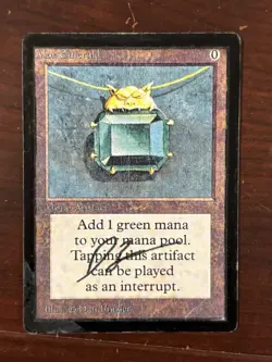 MOX EMERALD Beta Unknown Signed Vintage MTG [Nostalgium] - Image 2