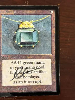 MOX EMERALD Beta Unknown Signed Vintage MTG [Nostalgium] - Image 5