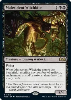 MTG Foil - Malevolent Witchkite - 315 / NM / English - Image 1
