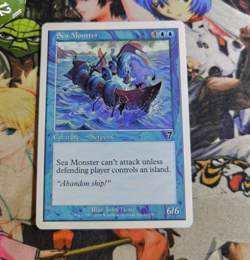 MTG Sea Monster 🇬🇧 Nm Magic the Gathering Seventh Edition 2001 Og Blue Deck - Image 1