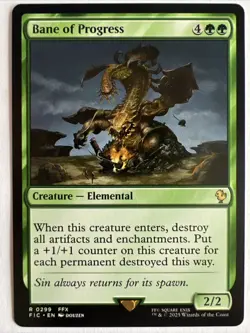 MTG - BANE OF PROGRESS - Final Fantasy Com (R) - Image 1