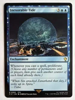 MTG ~ Inexorable Tide ~ Final Fantasy ~ Near Mint ~ Rare - Image 1