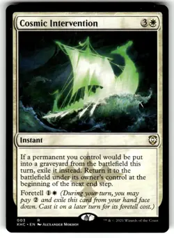 Cosmic Intervention Commander: Kaldheim Regular MTG NM - Image 1