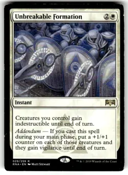 Unbreakable Formation Ravnica Allegiance Regular MTG LP - Image 1