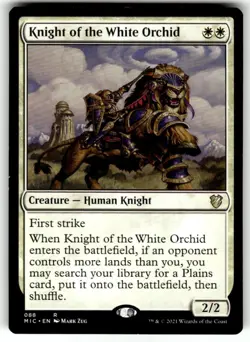 Magic: The Gathering Creature Knight of the White Orchid Rare Regular MTG NM - Image 1