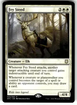 Fey Steed Commander: Adventures in the Forgotten Realms Regular MTG - Image 1