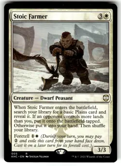 Stoic Farmer Commander: Kaldheim Regular MTG - Image 1