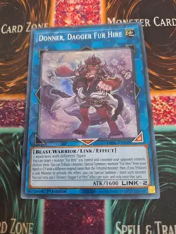 Yugioh Donner, Dagger Fur Hire DABL-EN049 Super Rare 1st Edition Near Mint - Image 1