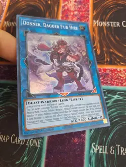 Yugioh Donner, Dagger Fur Hire DABL-EN049 Super Rare 1st Edition Near Mint - Image 2