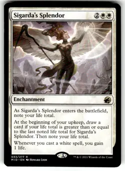 Sigarda's Splendor Innistrad: Midnight Hunt Regular MTG - Image 1