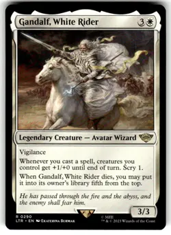 Gandalf, White Rider NM, English MTG The Lord Of The Rings: Tales Of Middle-eart - Image 1