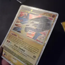 Pokemon Card - Lucario LV.X Holo 122/123 Mysterious Treasures Rare - Excellent - Image 3