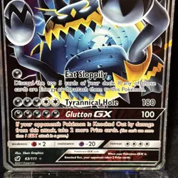 Guzzlord GX 63/111 Crimson Invasion Pokemon TCG Ultra Rare Full Art Near Mint - Image 2