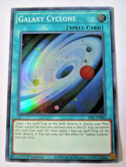 Yugioh! Galaxy Cyclone Sesl-En044 Super 1st Ed Light Play!! - Image 1