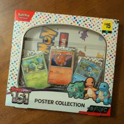 Pokemon Scarlet and Violet 151 Poster Collection Box New Factory Sealed - Image 1