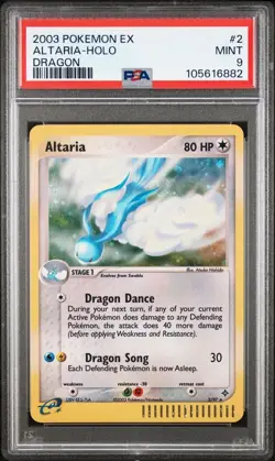 2003 Pokemon EX Dragon Altaria Holo PSA 9 Mint #2/97 - Image 1