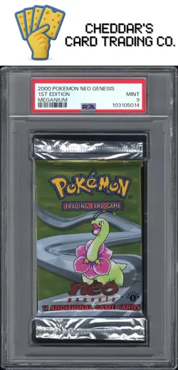 2000 Pokemon Neo Genesis Pack 1st Edition Meganium # PSA 9 (New Cert!) - Image 1