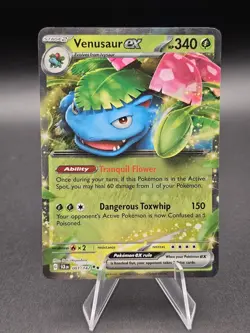 2024 Pokemon SV Stellar Crown SCR EN Venusaur ex #001/142 - Image 1