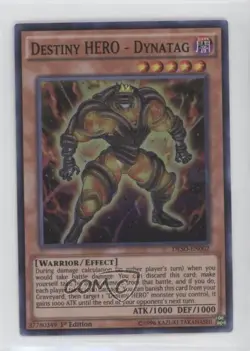 Super Rare - Destiny HERO - Dynatag 1st Ed. YuGiOh Soldiers #DESO-EN002 - Image 1