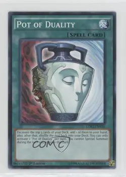 Pot of Duality 1st Ed. YuGiOh Legendary Decks II - Collector's Set #LDK2-ENY34 - Image 1
