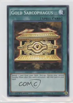 Gold Sarcophagus 1st Ed. YuGiOh Legendary Decks II - Collector's Set #LDK2-ENY22 - Image 1