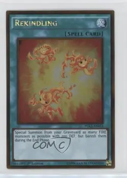 Rekindling 1st Ed. YuGiOh Premium Gold: Return of the Gold #PGL2-EN053 - Image 1