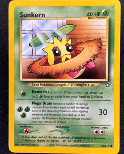 Sunkern 78/111 - MP - Neo Genesis - Pokemon Card TCG - Image 1