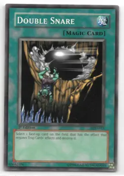 Yu-Gi-Oh Legacy of Darkness Double Snare LOD-015 1st Edition Card - Image 1