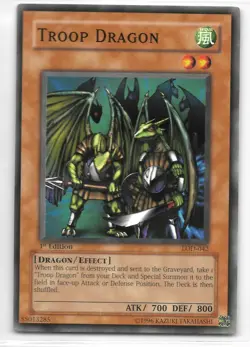 Yu-Gi-Oh Legacy of Darkness Troop Dragon LOD-042 1st Edition Card - Image 1