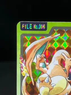 (LP-) Charizard File No. 006 Bandai Carddass Prism Japanese Pokemon Card - Image 4