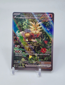 Custom Glossy HOLO Gouging Fire Card Gouging Fire EX READ DESCRIPTION BELOW - Image 1