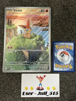 Pokemon TCG Card: Victini SVP208 Holo Jumbo Oversized Black Star Promo - Image 1